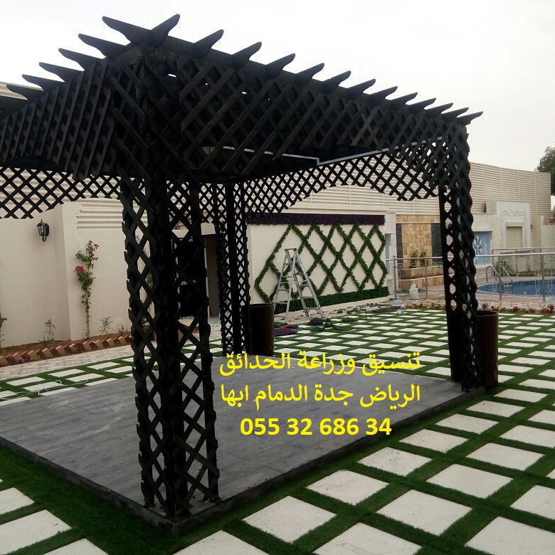 تنسيق حدائق عشب صناعي عشب جداري 0553268634
