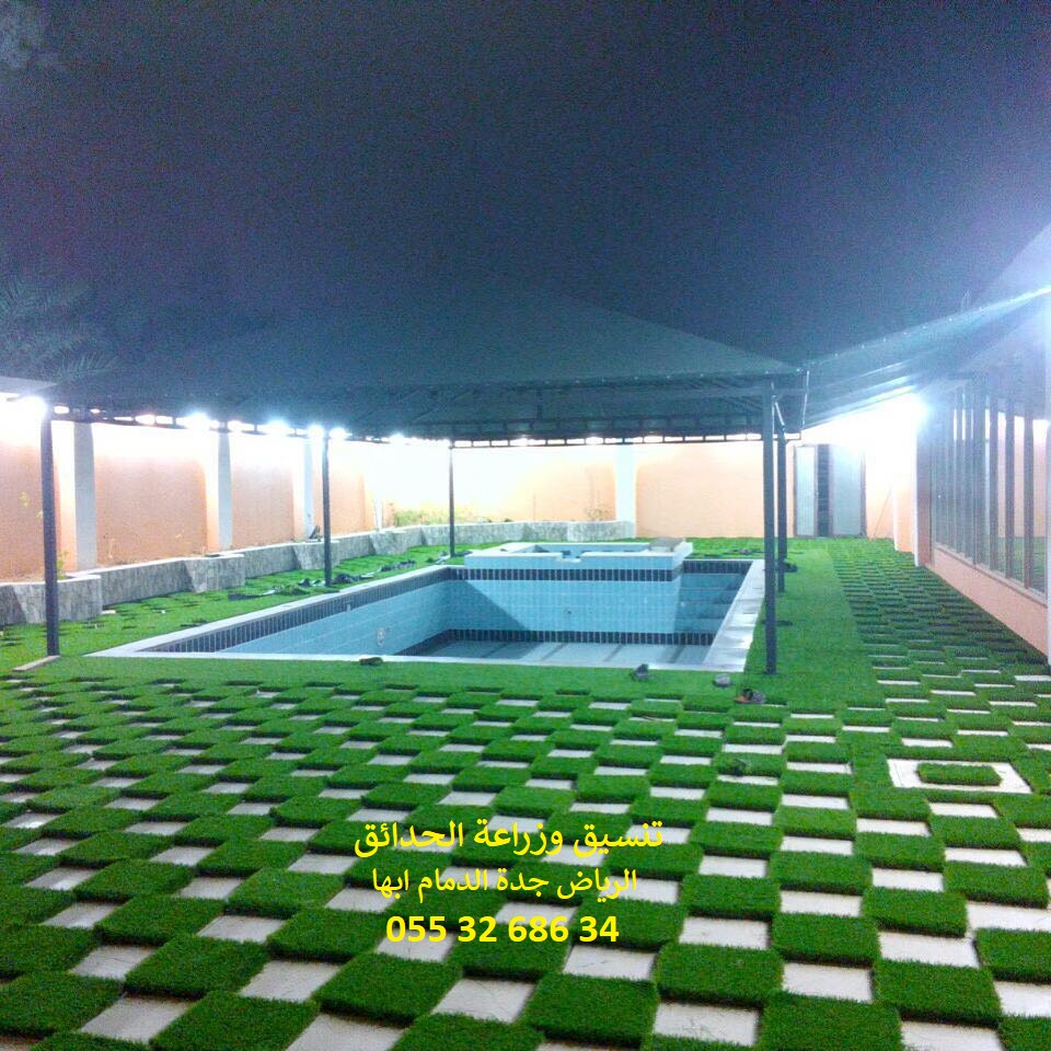 تنسيق حدائق عشب صناعي عشب جداري 0553268634