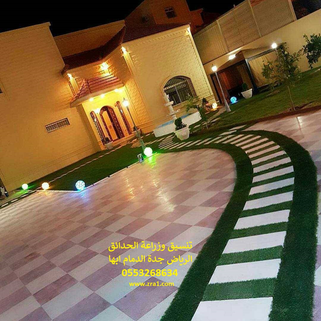 تنسيق حدائق عشب صناعي عشب جداري 0553268634