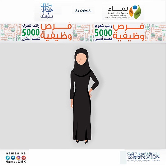 فرص وظيفية للسعوديات فقط براتب 5000 ريال