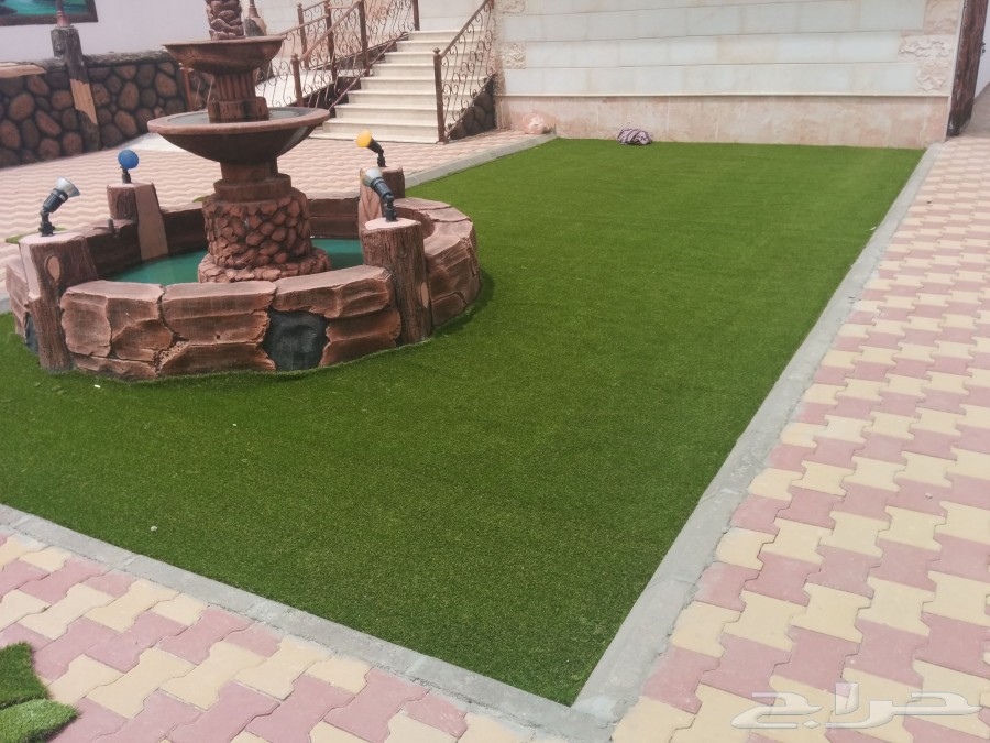 عشب صناعي جدة مسطحات خضراء 