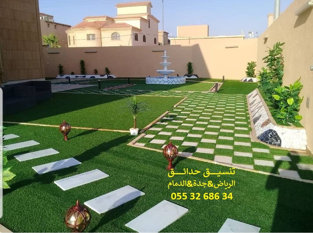 تنسيق حدائق عشب صناعي عشب جداري 0553268634