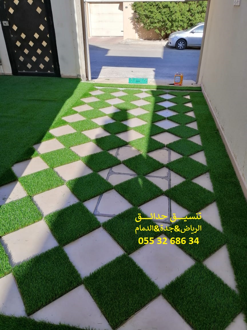 تنسيق حدائق عشب صناعي عشب جداري 0553268634
