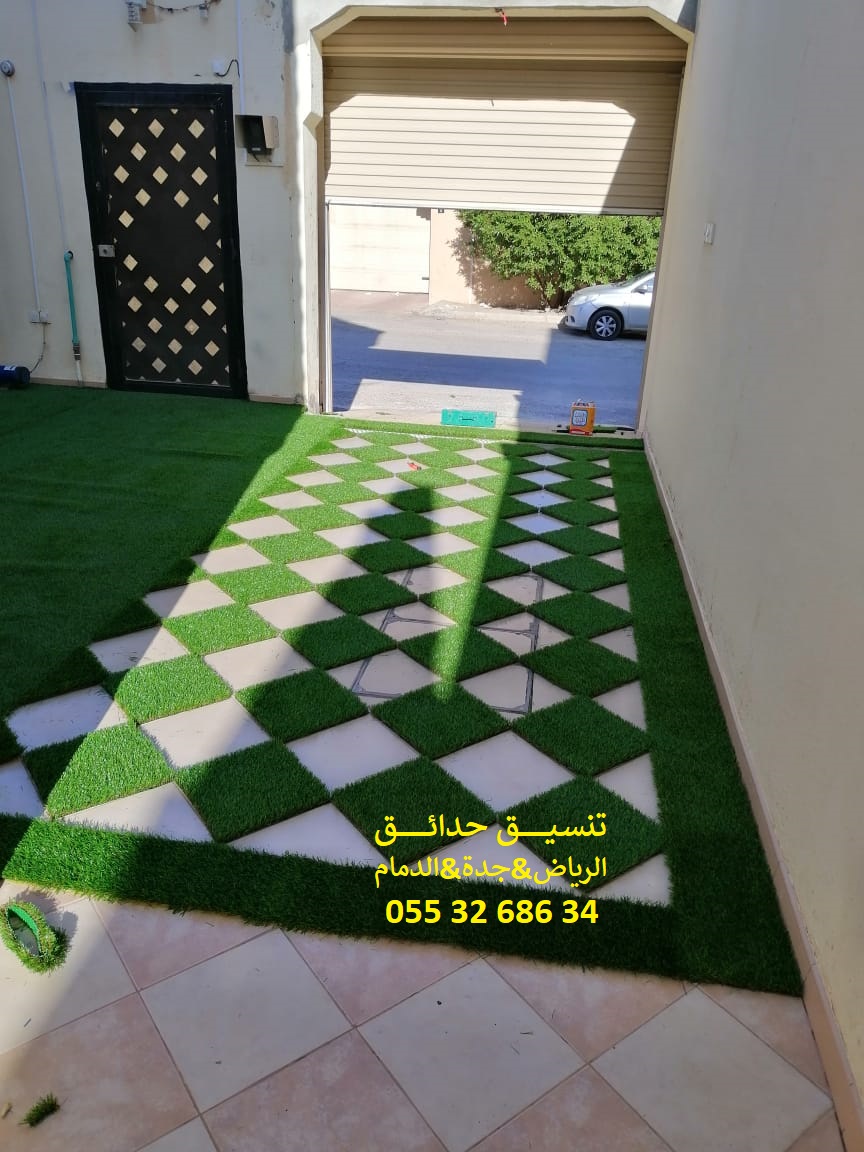 تنسيق حدائق عشب صناعي عشب جداري 0553268634