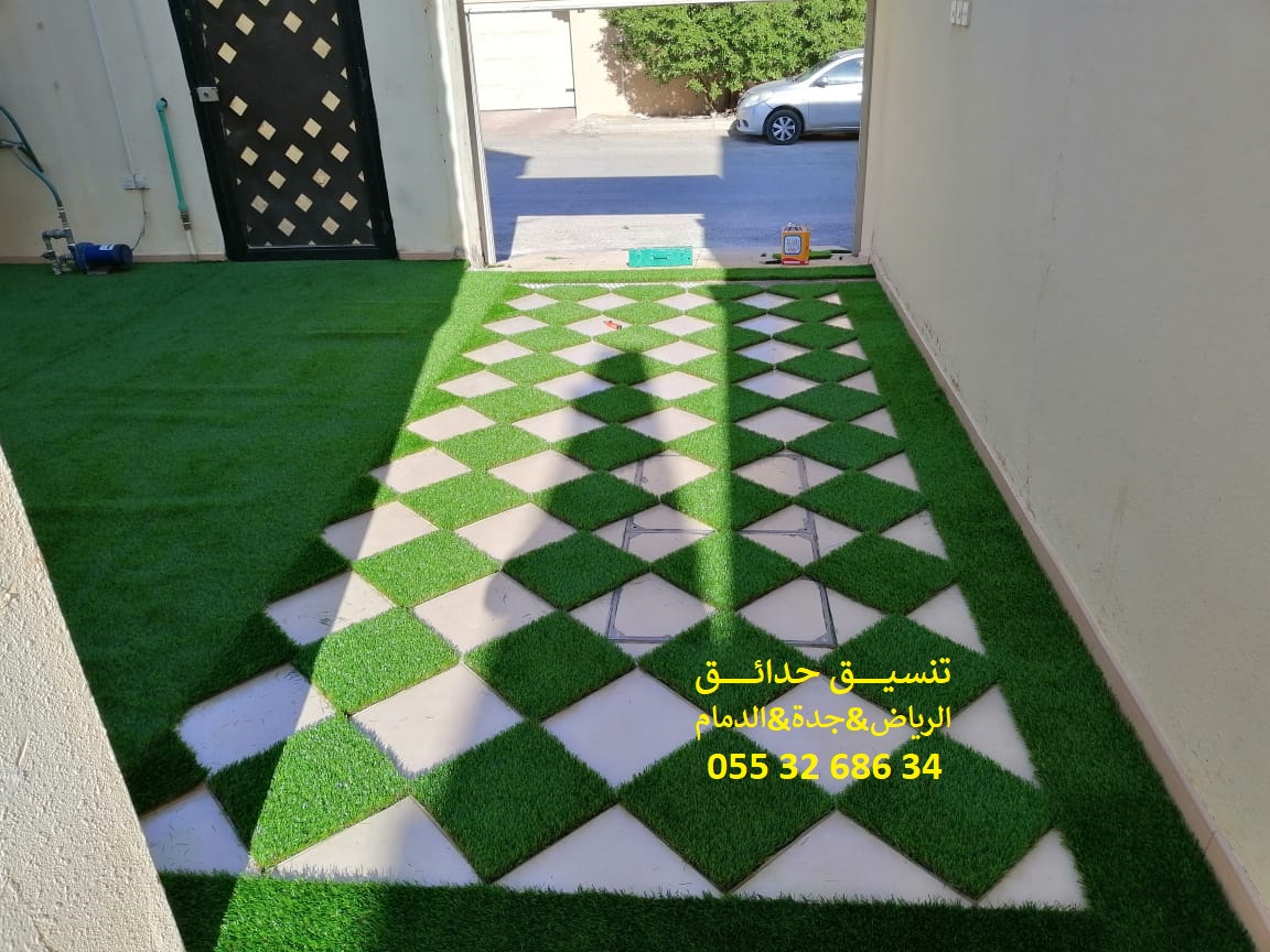 تنسيق حدائق عشب صناعي عشب جداري 0553268634