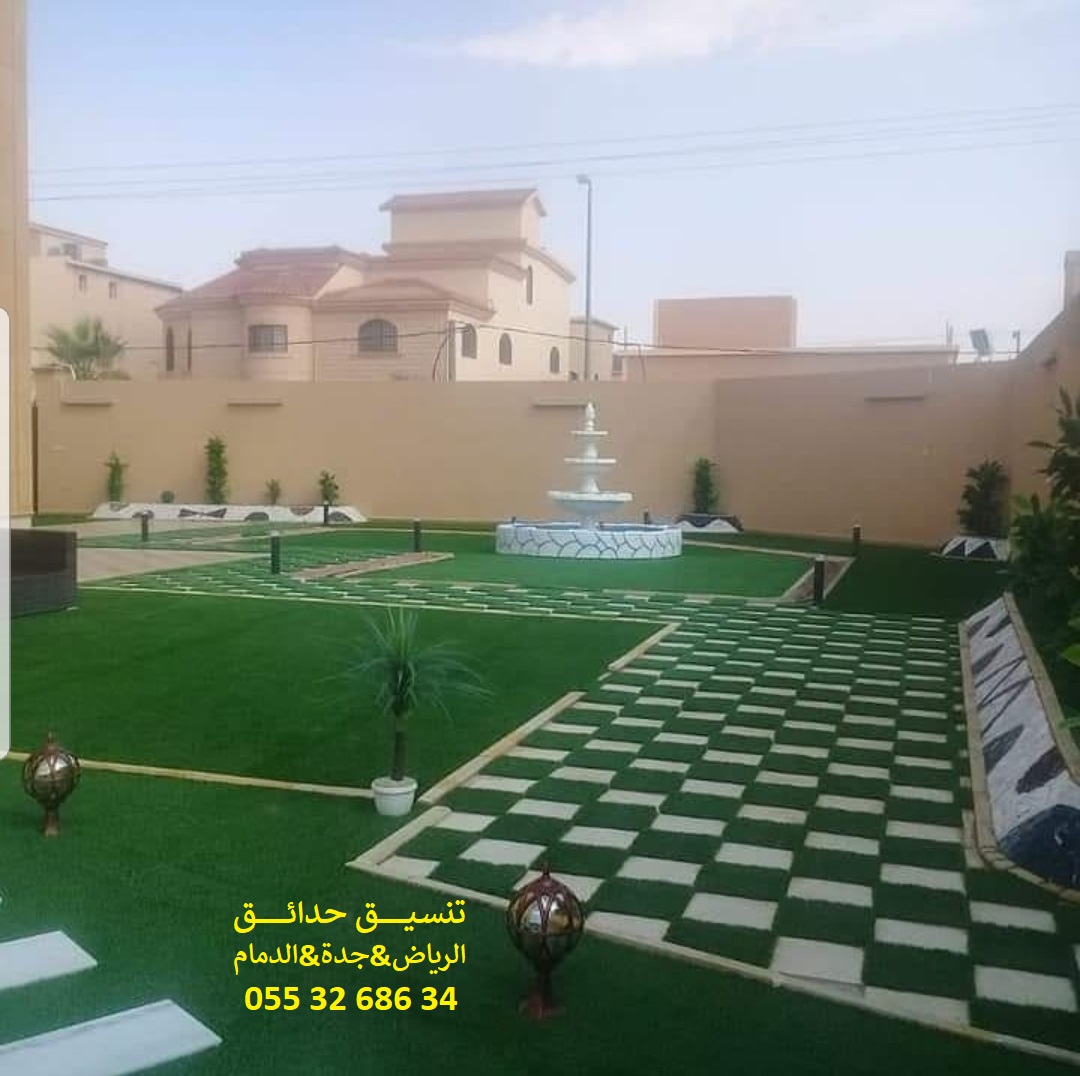 تنسيق حدائق عشب صناعي عشب جداري 0553268634
