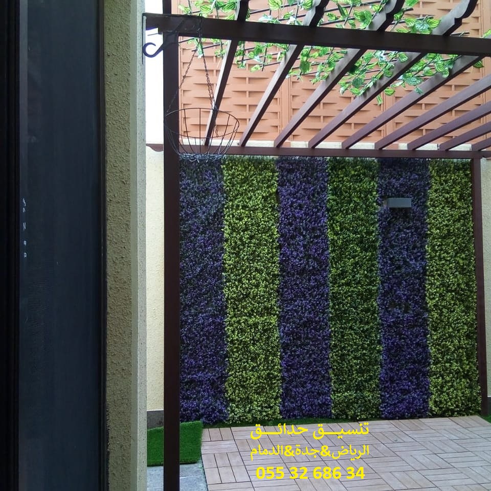 تنسيق حدائق عشب صناعي عشب جداري 0553268634