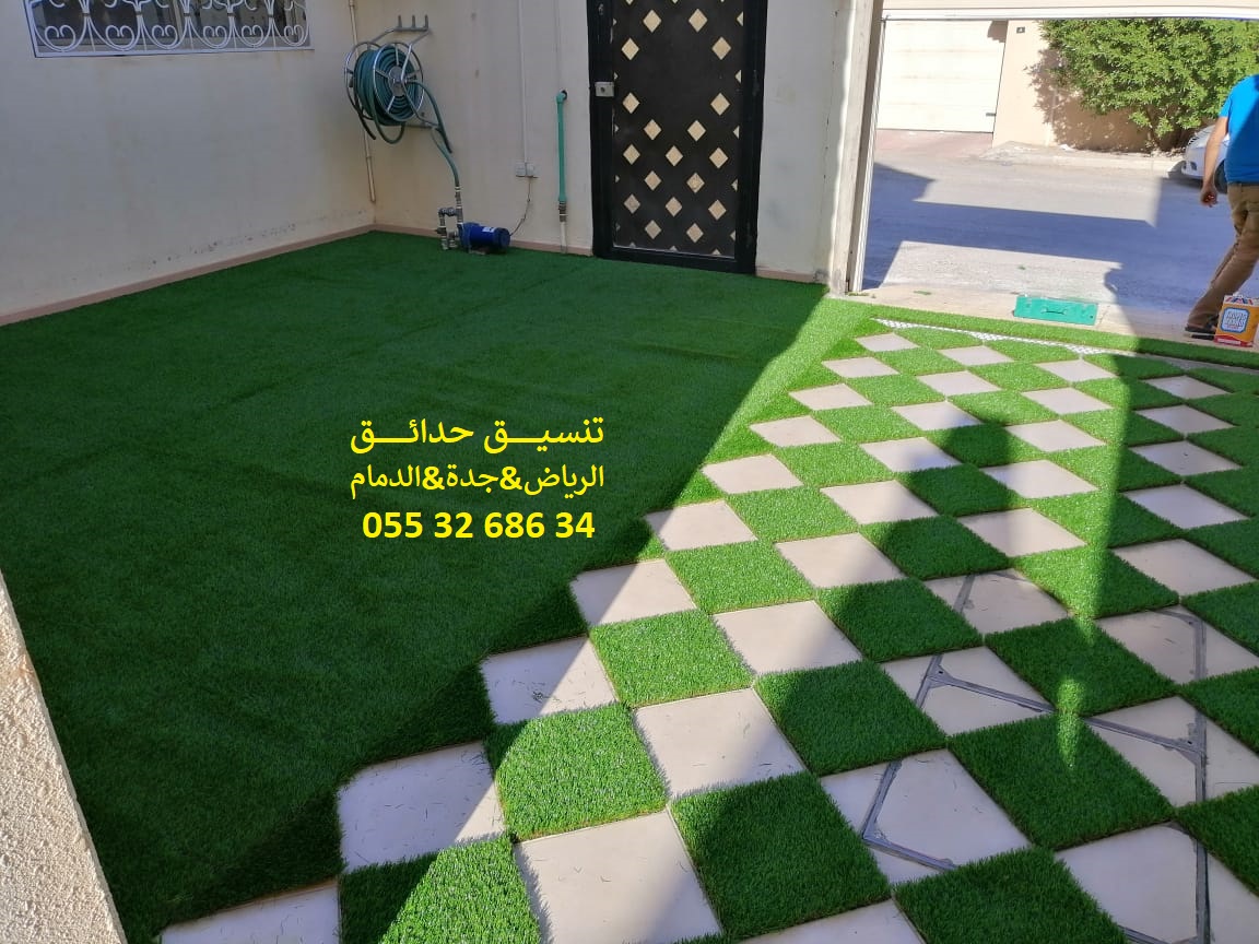 تنسيق حدائق عشب صناعي عشب جداري 0553268634