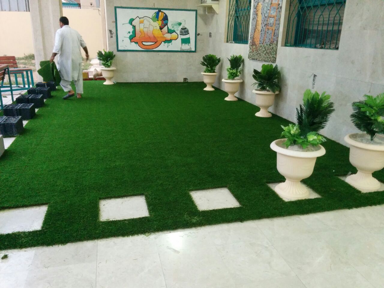 عشب صناعي انجيلة ملاعب 