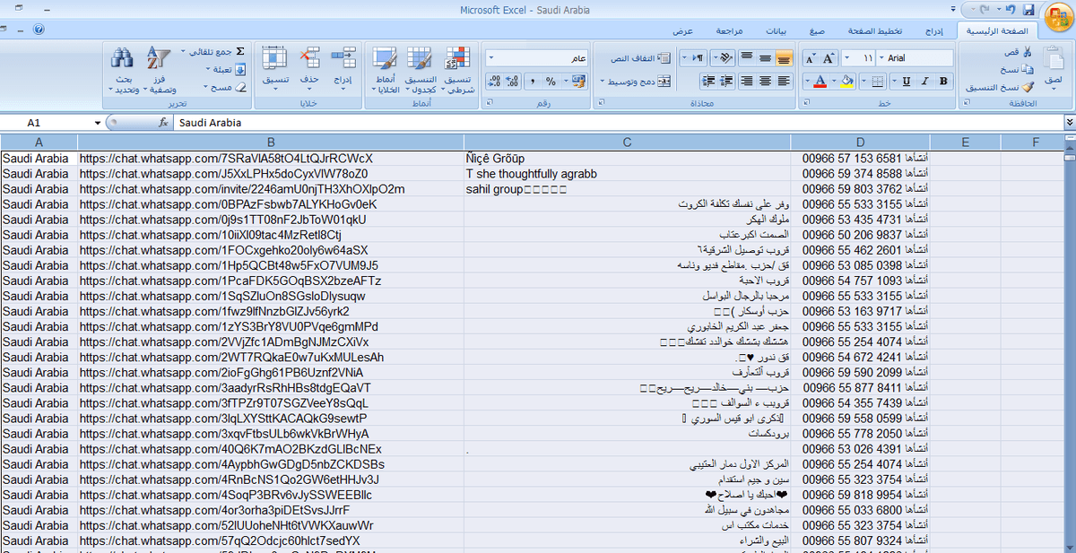 2000 جروب واتساب متنوع مقابل 5 دولار