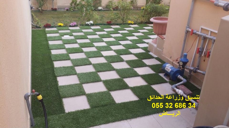 تنسيق حدائق عشب صناعي عشب جداري 0553268634