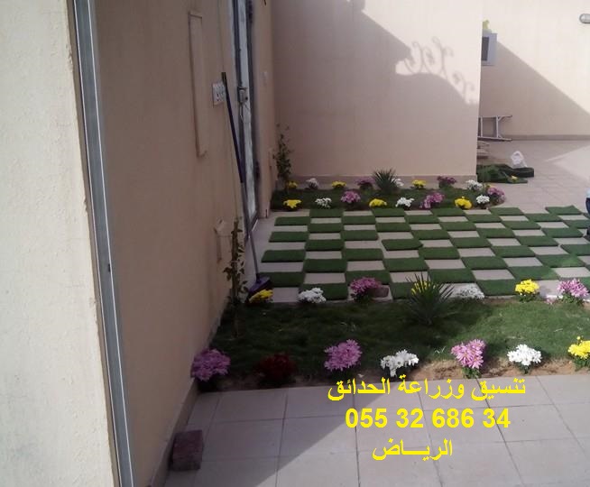 تنسيق حدائق عشب صناعي عشب جداري 0553268634