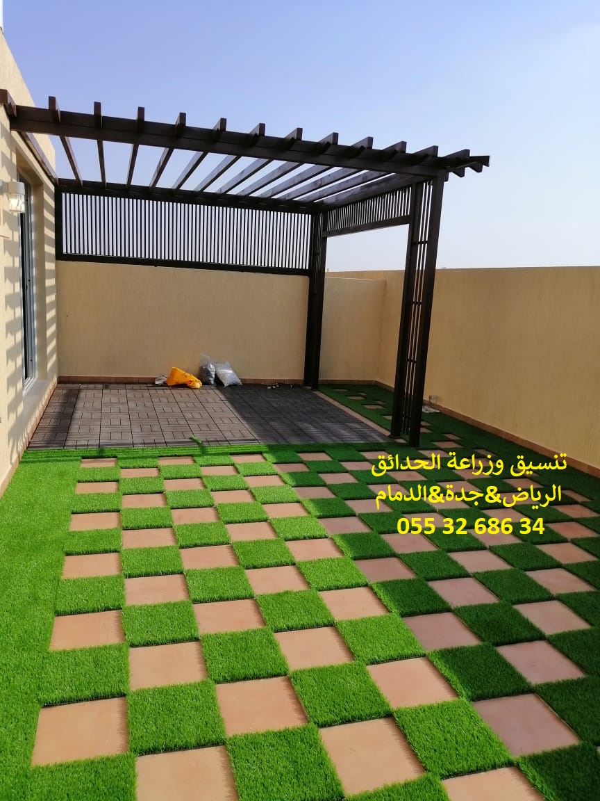 تنسيق حدائق عشب صناعي عشب جداري 0553268634