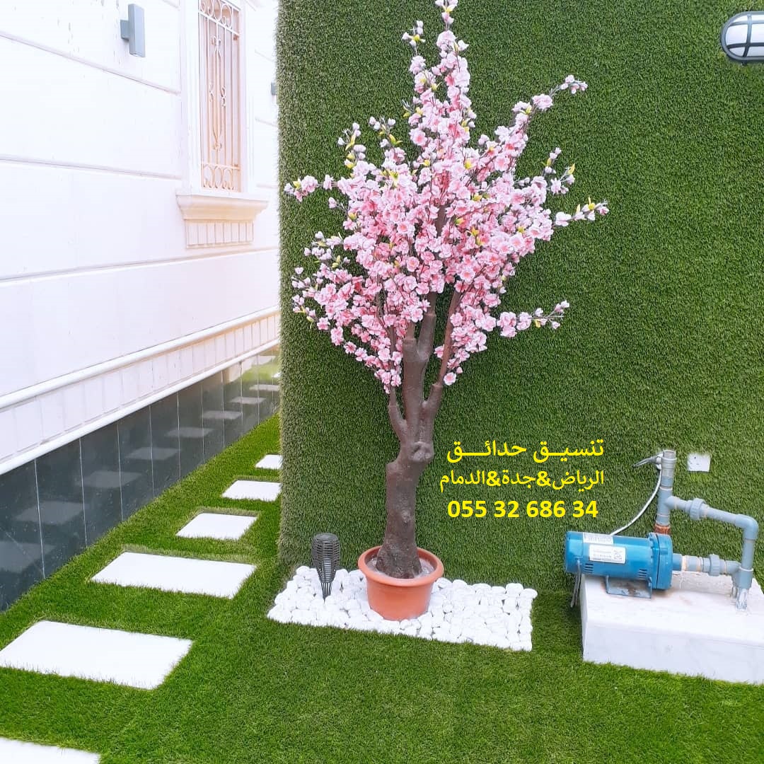 تنسيق حدائق عشب صناعي عشب جداري 0553268634