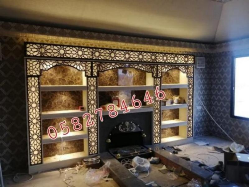 "أحدث تصاميم المشبات والمناقل لعام 2025 | فخامة وأناقة المجالس