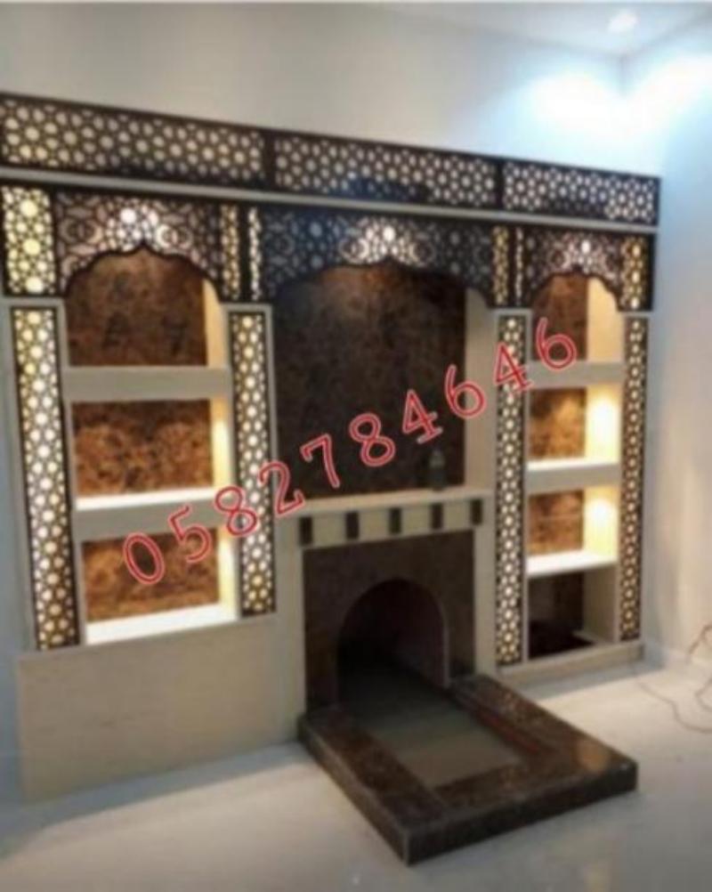 "أحدث تصاميم المشبات والمناقل لعام 2025 | فخامة وأناقة المجالس