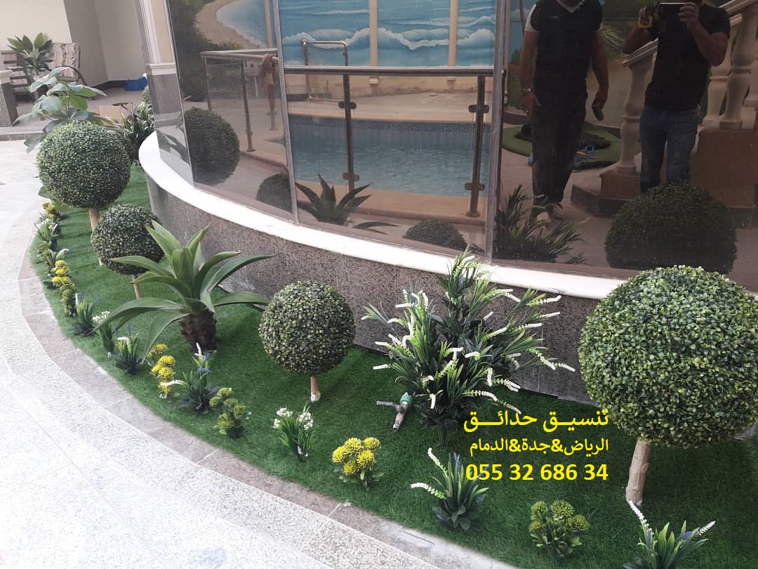 تنسيق حدائق عشب صناعي عشب جداري 0553268634