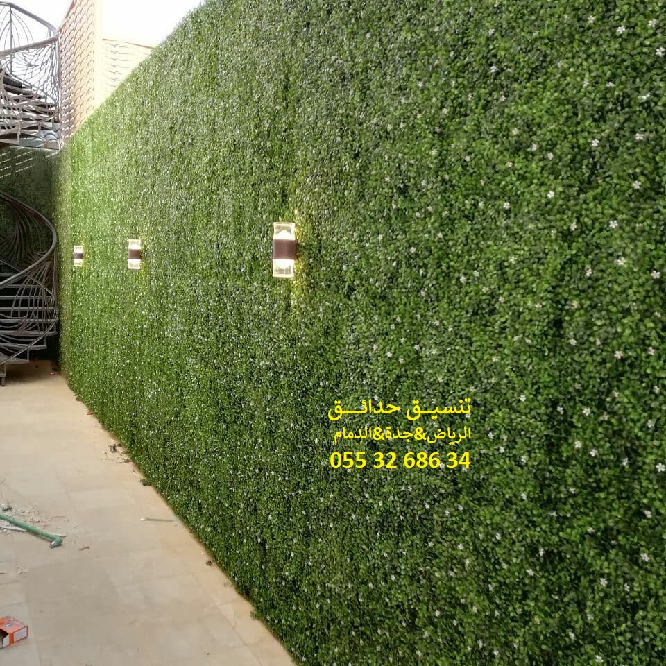 تنسيق حدائق عشب صناعي عشب جداري 0553268634