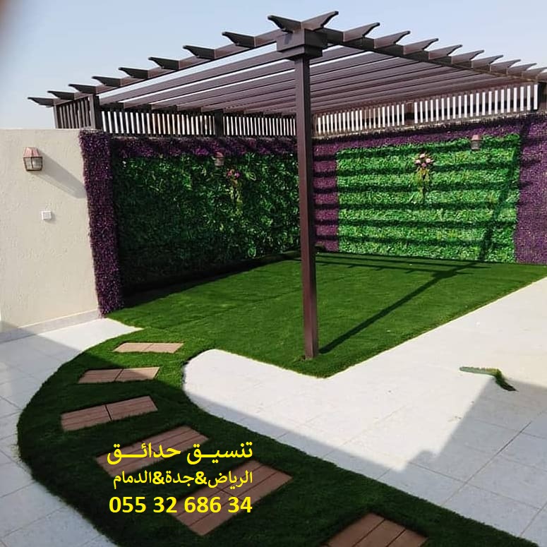تنسيق حدائق عشب صناعي عشب جداري 0553268634