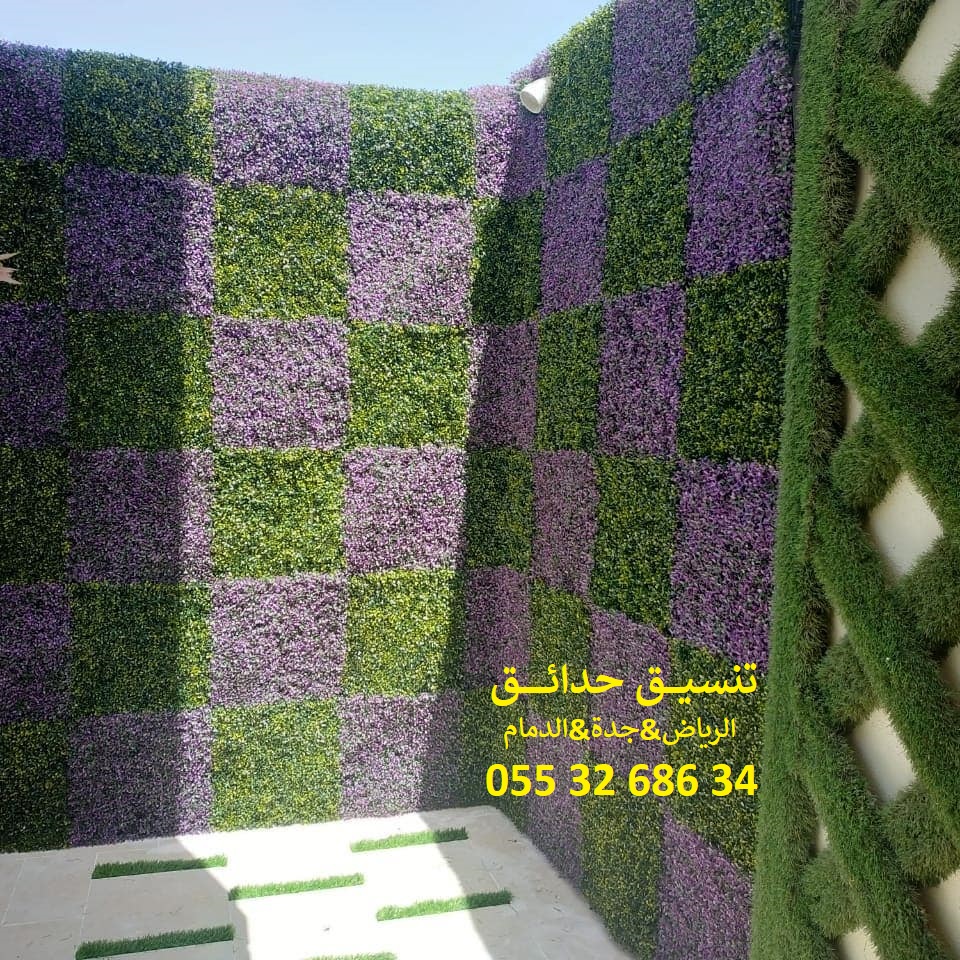 تنسيق حدائق عشب صناعي عشب جداري 0553268634