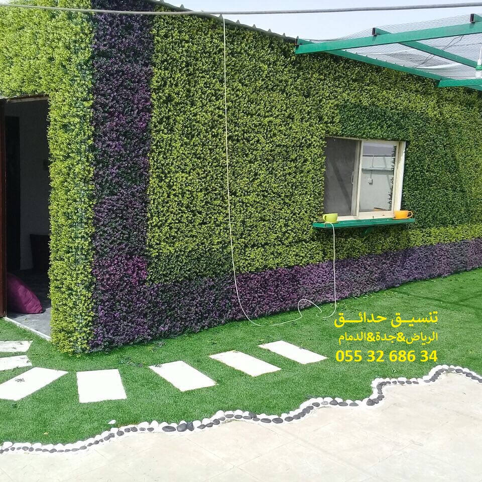 تنسيق حدائق عشب صناعي عشب جداري 0553268634
