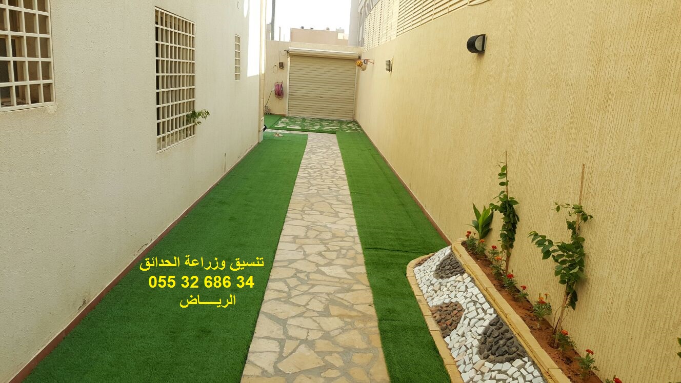 تنسيق حدائق عشب صناعي عشب جداري 0553268634