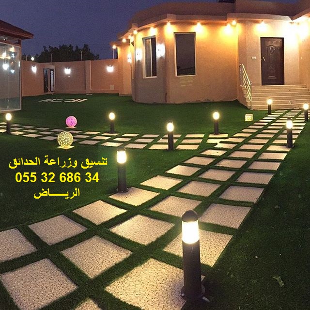 تنسيق حدائق عشب صناعي عشب جداري 0553268634