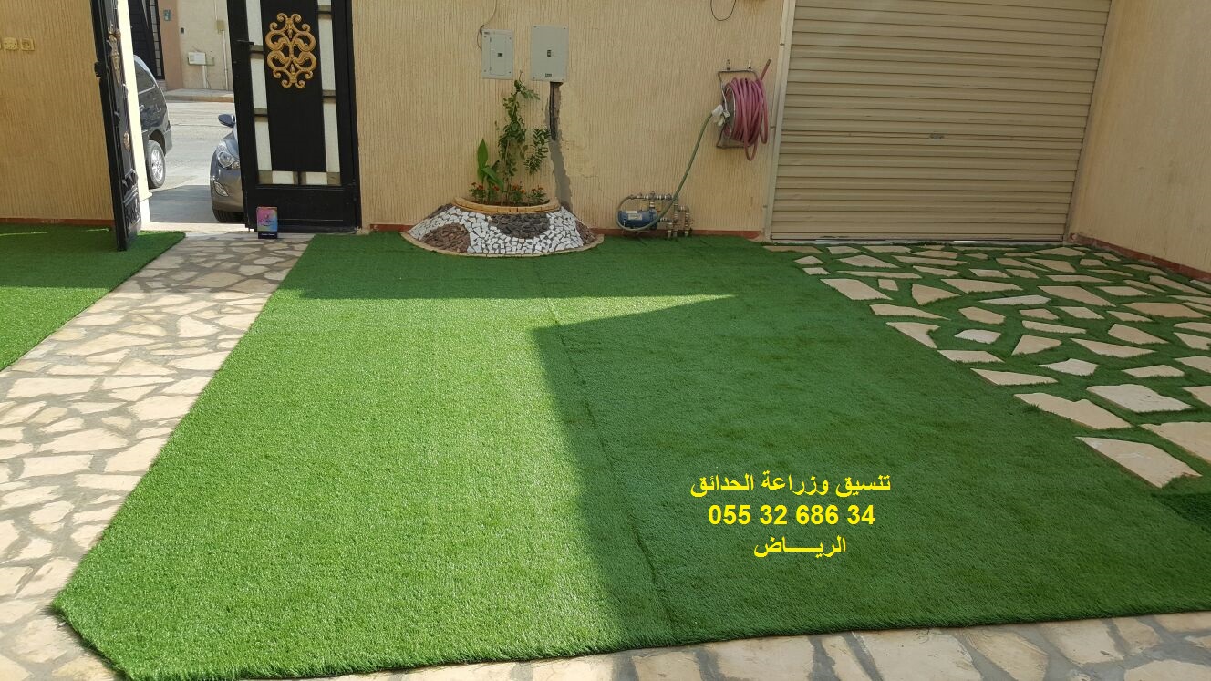 تنسيق حدائق عشب صناعي عشب جداري 0553268634
