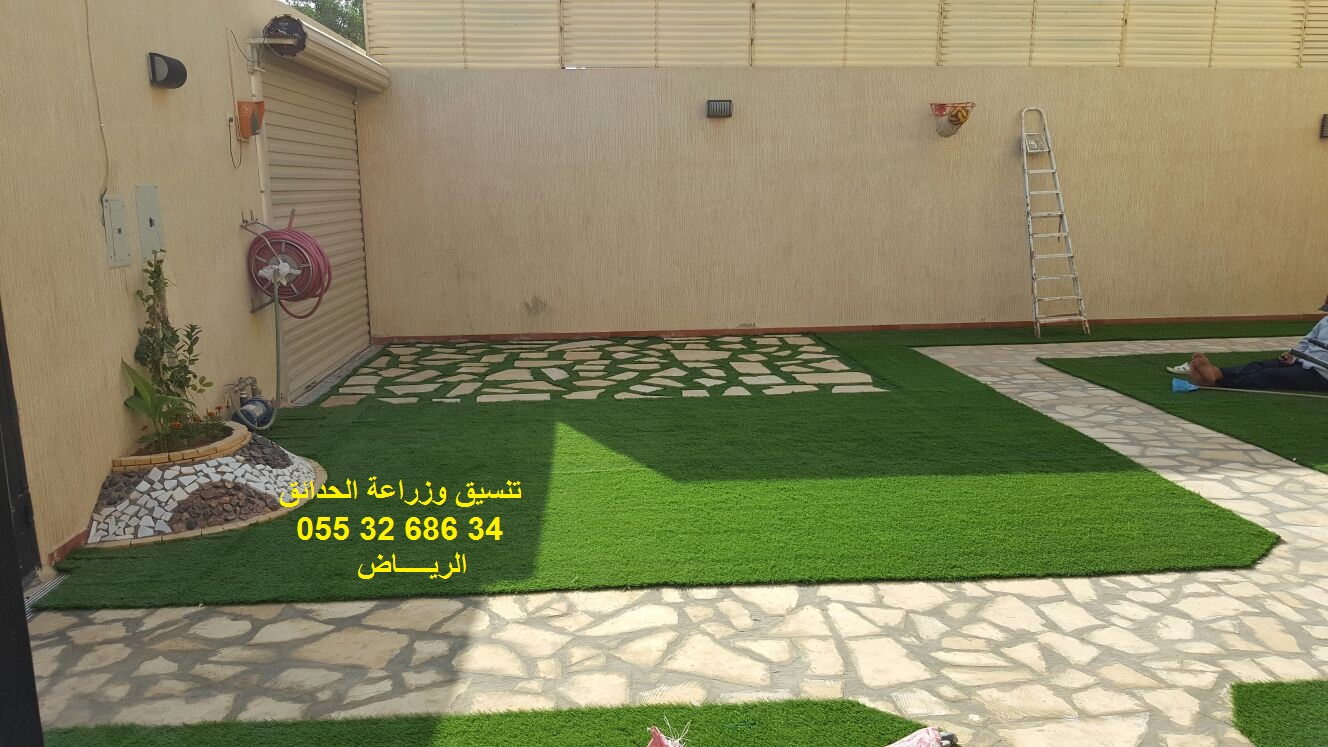 تنسيق حدائق عشب صناعي عشب جداري 0553268634