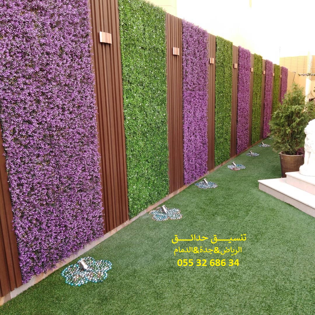 تنسيق حدائق عشب صناعي عشب جداري 0553268634