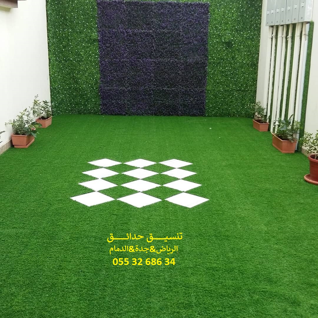 تنسيق حدائق عشب صناعي عشب جداري 0553268634