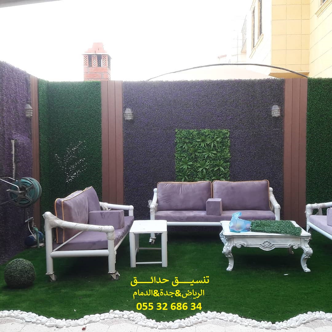 تنسيق حدائق عشب صناعي عشب جداري 0553268634