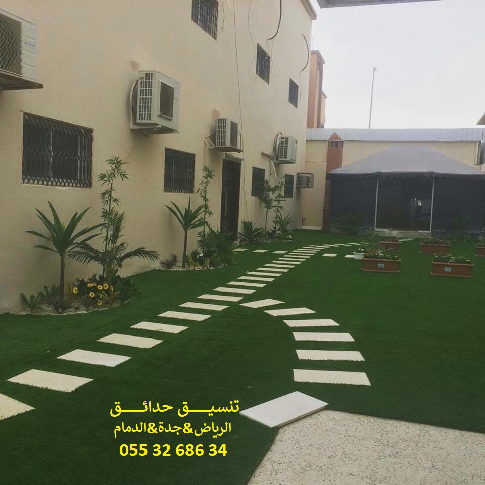 تنسيق حدائق عشب صناعي عشب جداري 0553268634