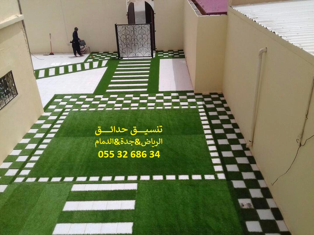 تنسيق حدائق عشب صناعي عشب جداري 0553268634