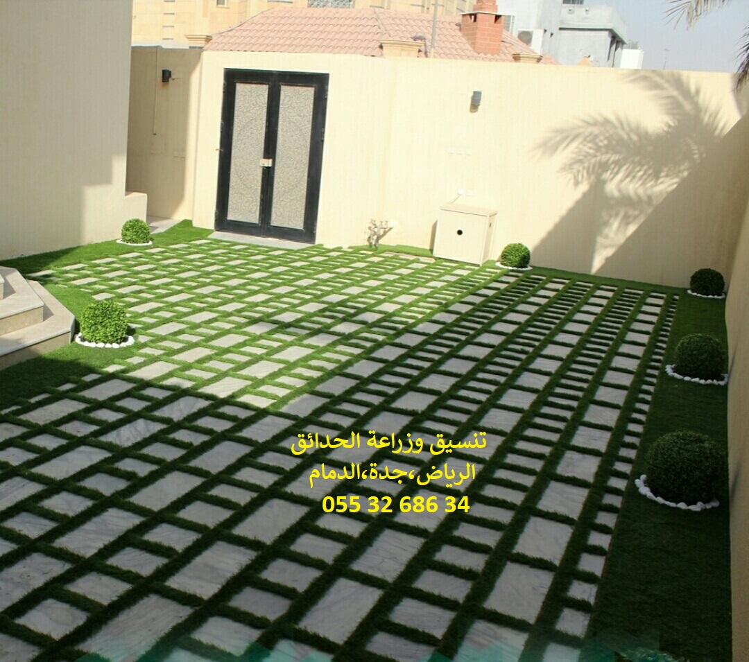 تنسيق حدائق عشب صناعي عشب جداري 0553268634