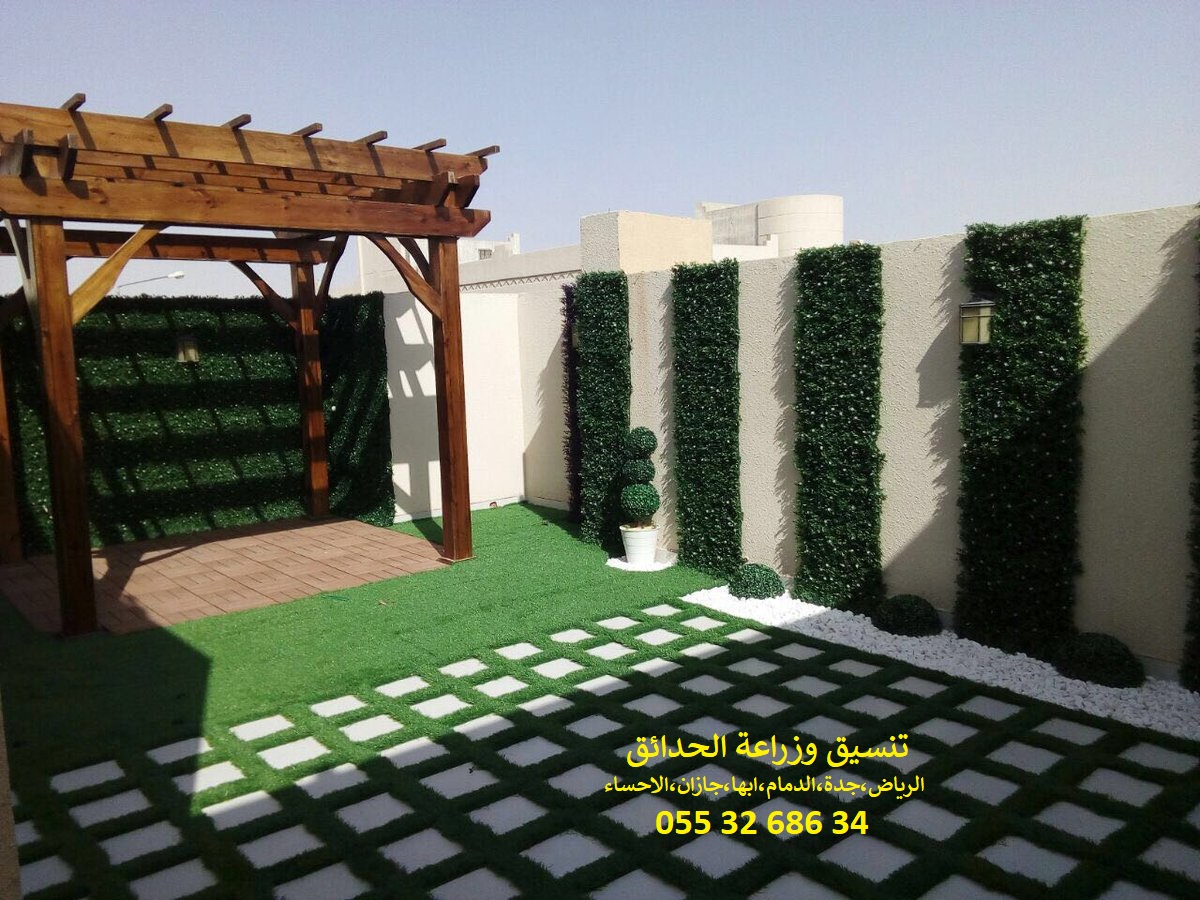 شركة تنسيق حدائق عشب صناعي عشب جداري 0553268634