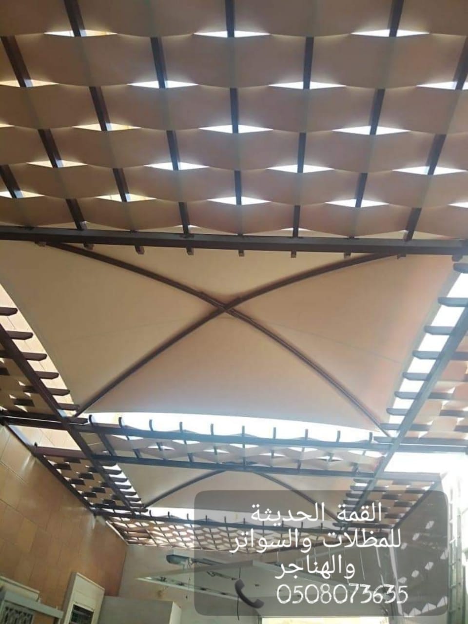 تركيب مظلات , مظلات سيارات , مظلات مواقف , القمة الحديثة 05080