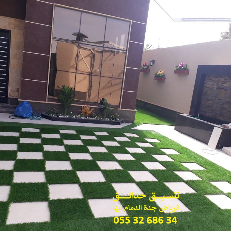 شركة تنسيق حدائق عشب صناعي عشب جداري 0553268634