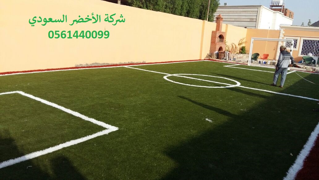 شركة الأخضر السعودي ملاعب العشب النجيل الصناعي الثيل الصناعي ا