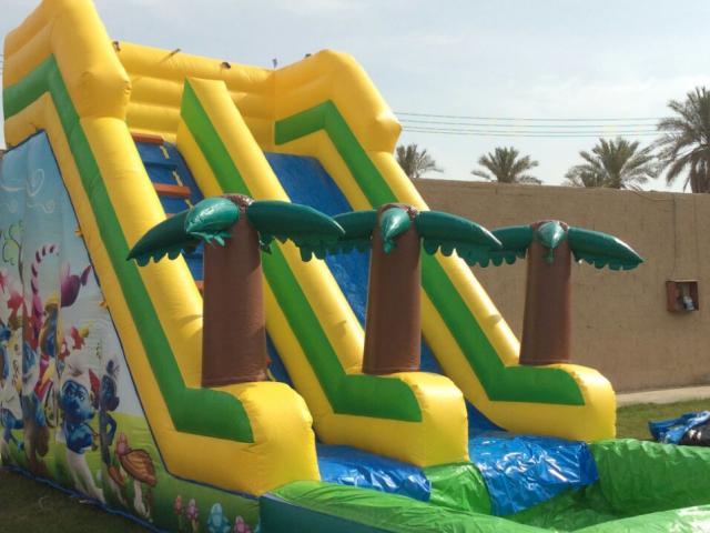 عروض خيالية ملاعب صابونيه زحاليق مائيه نطيطات للايجار 05815434
