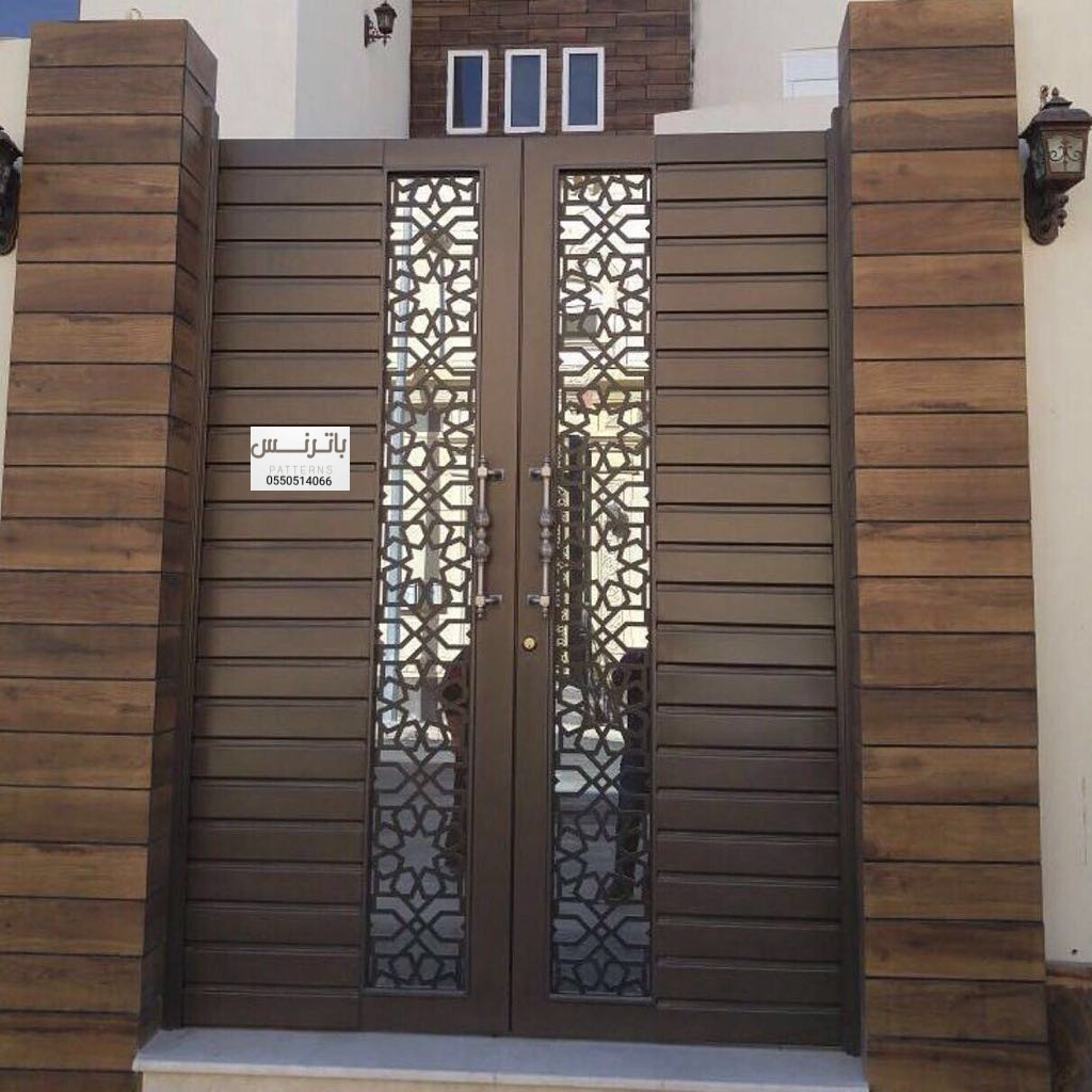 بوابات حديد للبيع بالرياض 0550514066 باترنس للأبواب الحديد