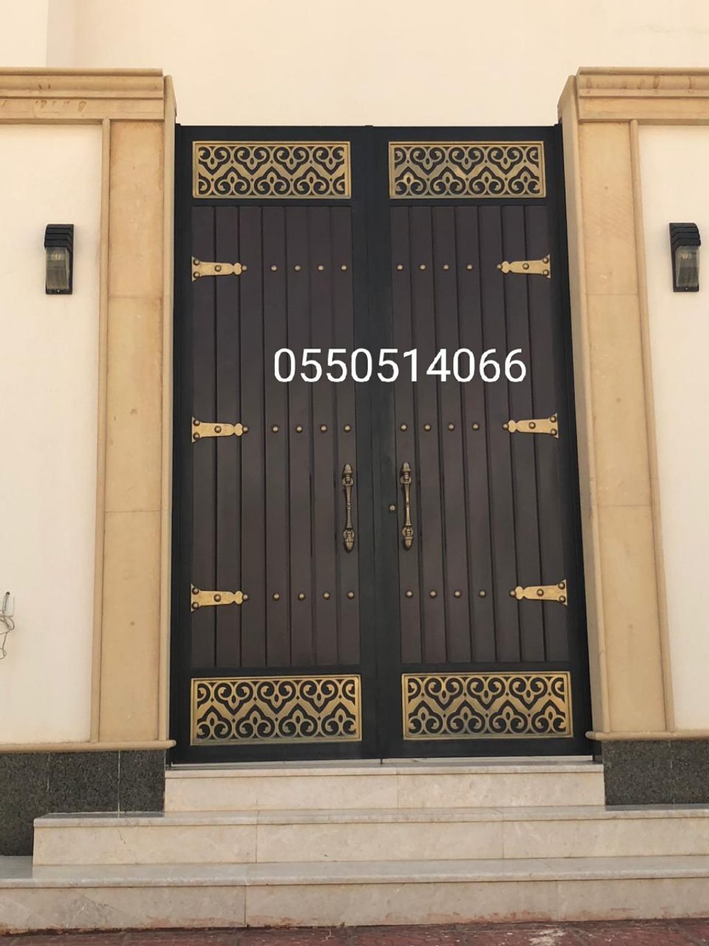 بوابات حديد للبيع بالرياض 0550514066 باترنس للأبواب الحديد