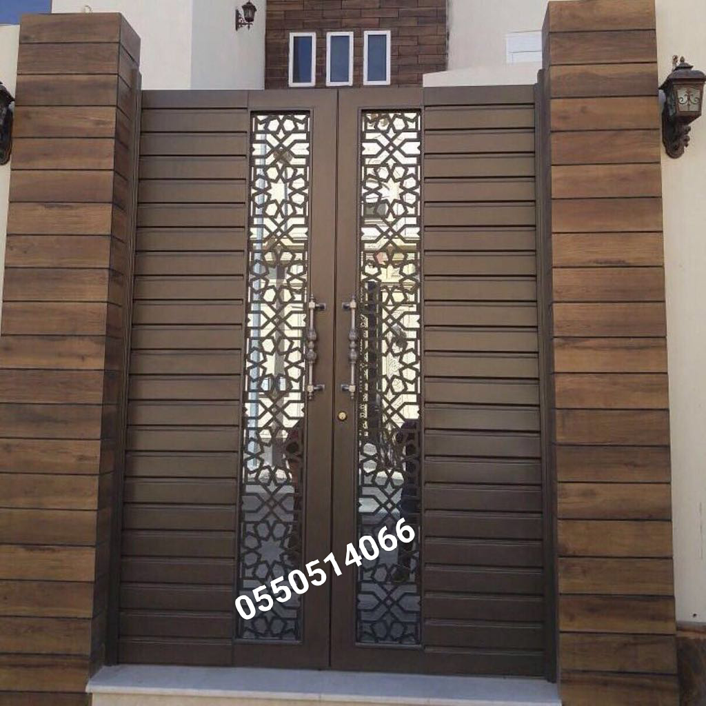 بوابات حديد للبيع بالرياض 0550514066 باترنس للأبواب الحديد