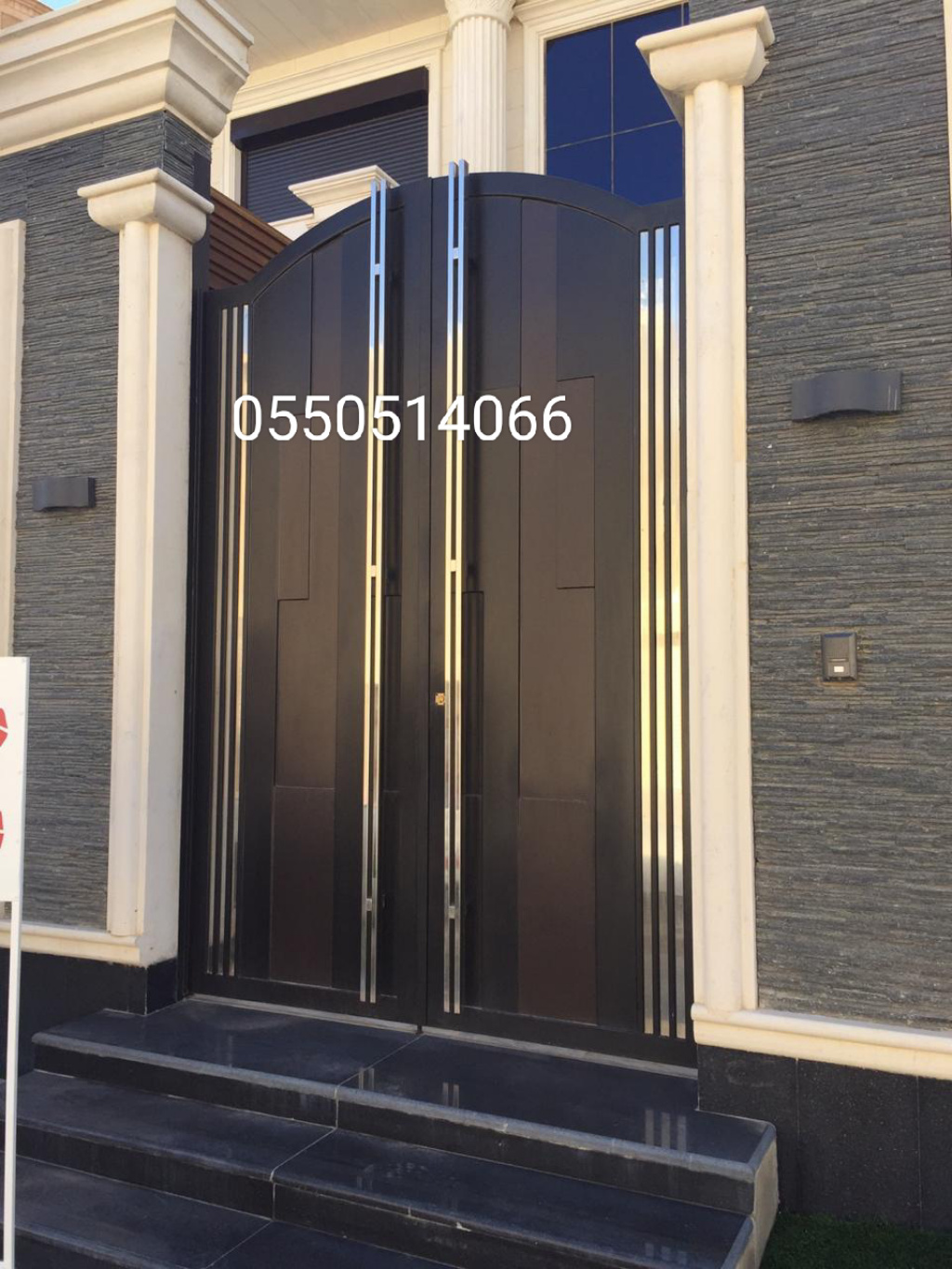 بوابات حديد للبيع بالرياض 0550514066 باترنس للأبواب الحديد