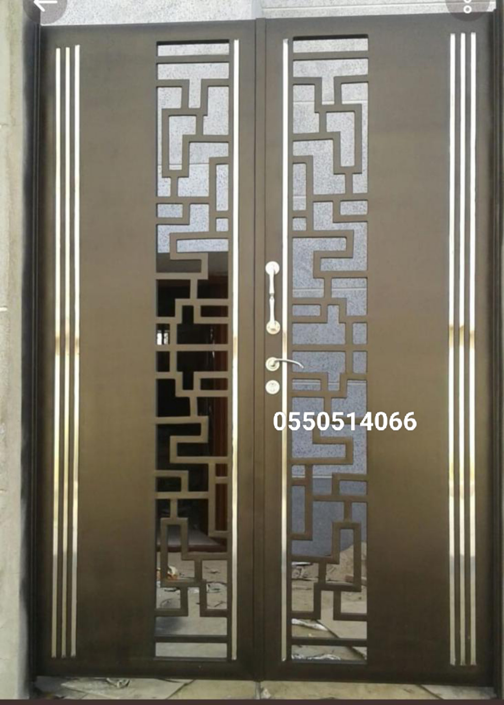 بوابات حديد للبيع بالرياض 0550514066 باترنس للأبواب الحديد
