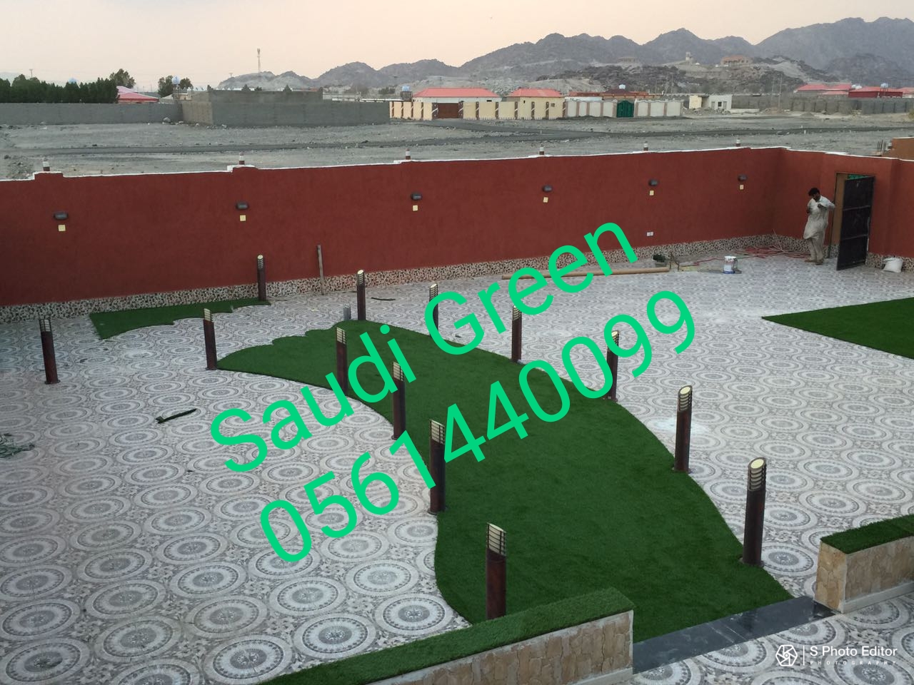 عشب صناعي  باسعار الجملة 
