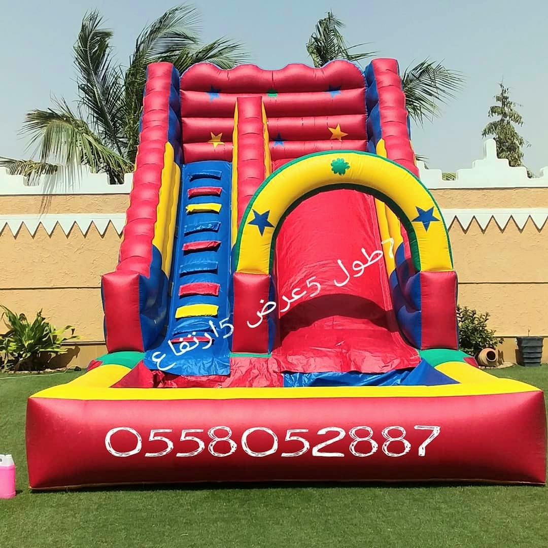 نطيطات الرياض 0558052887 ..ملعب صابوني لبن زحليقه مائيه النظيم