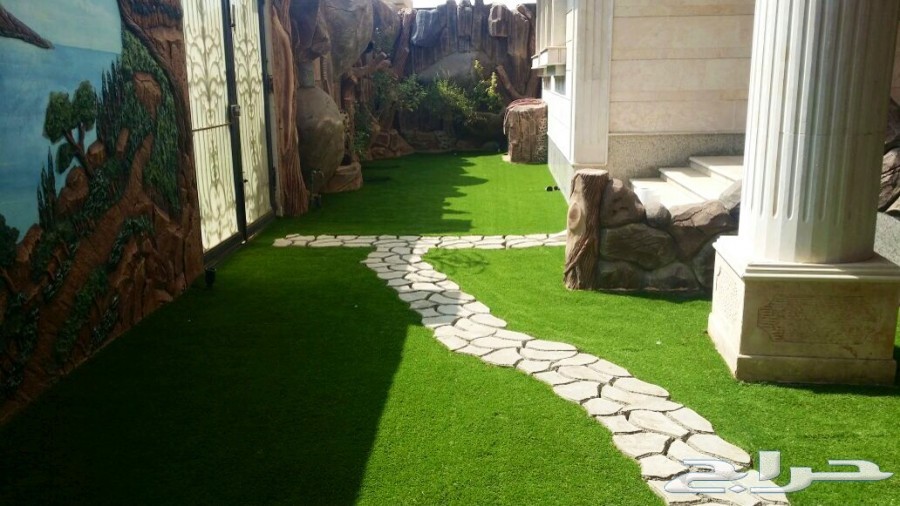 عشب صناعي جدة مسطحات خضراء 0500338910